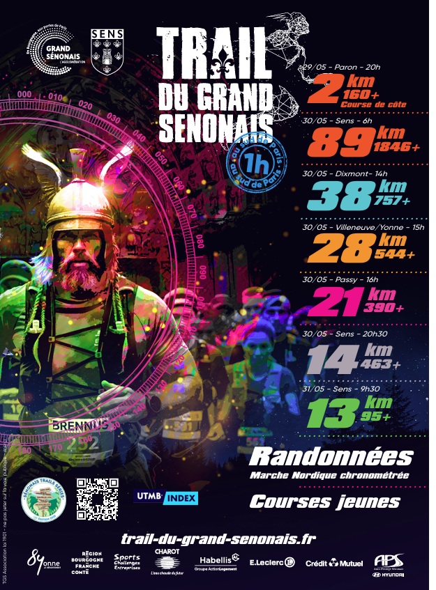 Affiche du Trail du Grand Sénonais 2026