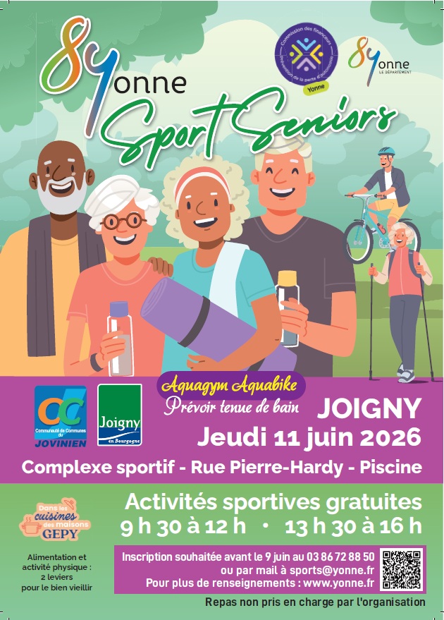 affiche Yonne sport seniors 2026