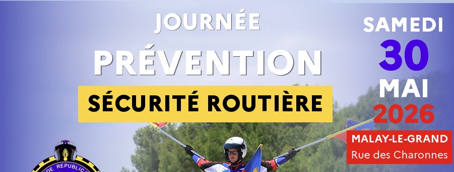 Entête affiche prévention routière mai 2026