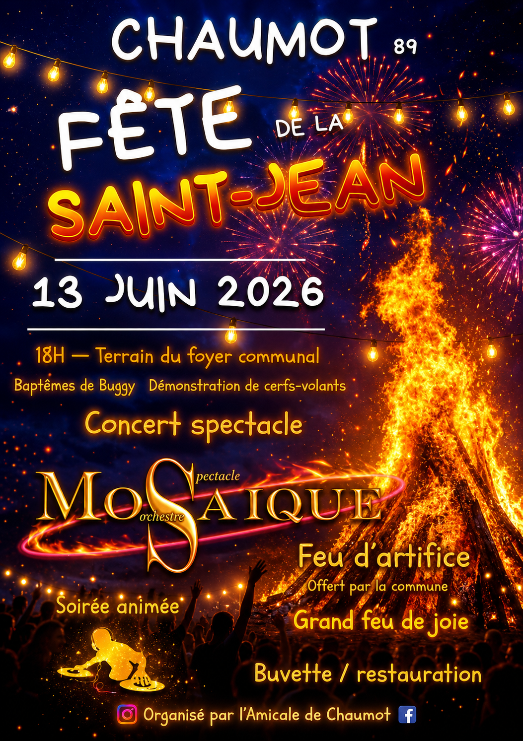 affiche fête de la saint jean 2026